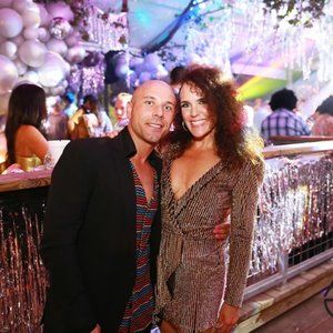 Misguided Peace and Love gold sequin dress